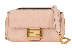 Baguette Chain Midi, Leather, Pink, 8BR793, DB, 2*
